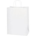 Box Packaging Paper Shopping Bags, 10"W x 5"D x 13"H, White, 250/Pack BGS104W